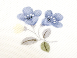 小さい花の柄絽小紋　志ま亀扱