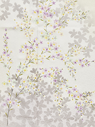 桜の花図訪問着
