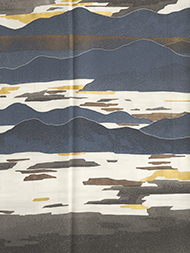 磯部風景友禅訪問着 山科春宣作