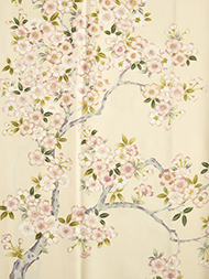 桜の花図友禅訪問着