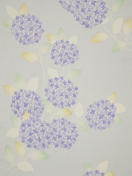 明石上布 紫陽花の模様着尺