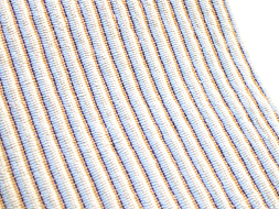 琴糸織暈縞八寸名古屋帯　出羽の織座製