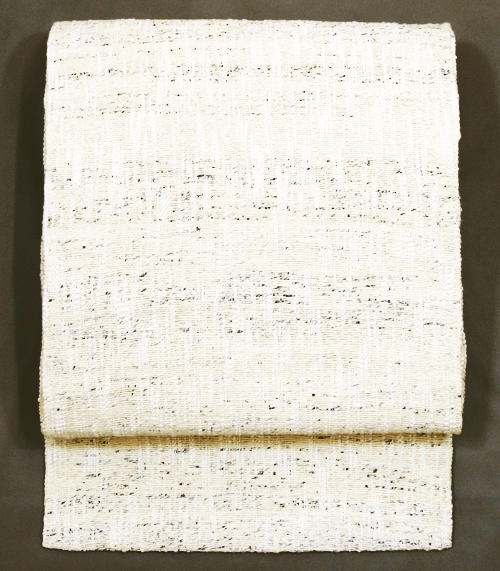 紙布八寸名古屋帯　出羽の織座製