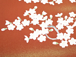 桜の柄名古屋帯　銀座きしや扱