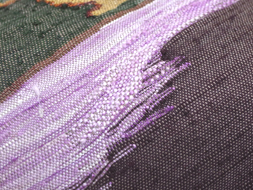 貝紫すくい織手機袋帯　青山みとも扱