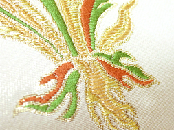 ペルシャ花文本袋帯　川島織物製