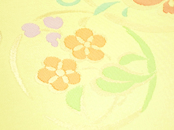 花と蝶の丸紋本袋帯　川島織物製