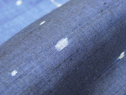 銀河の模様絣藍染め真綿紬着物