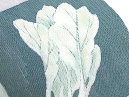 夏の野菜の柄紋紗名古屋帯