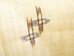 重要無形文化財喜如嘉の芭蕉布　十字絣重ね模様着物